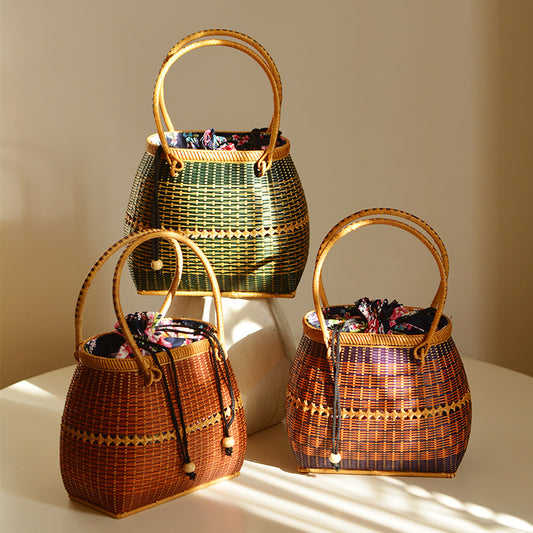 Picnic Bamboo Handbag